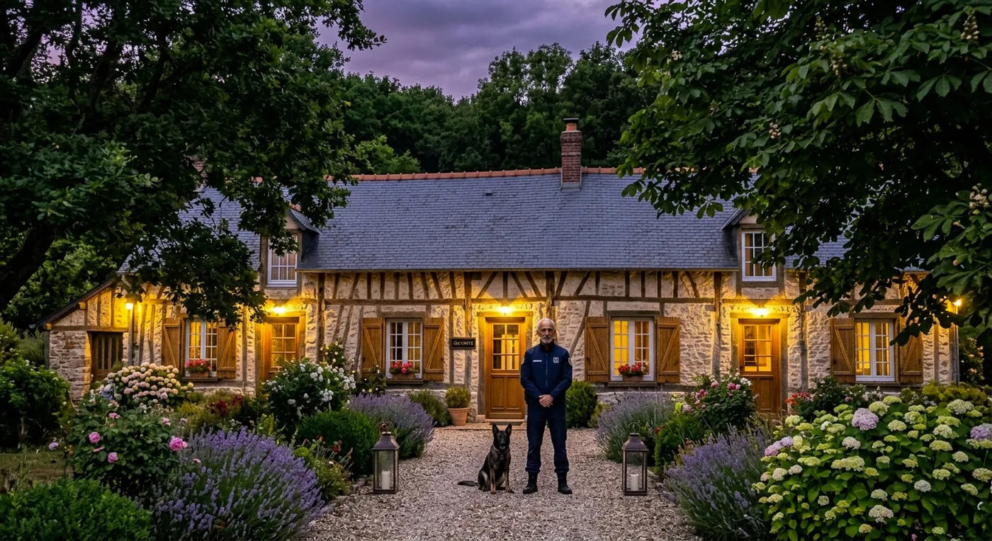 Maison protégée par un gardien